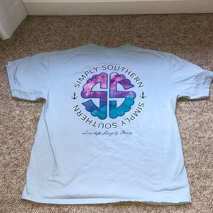 Light blue Simply Southern T Shirt